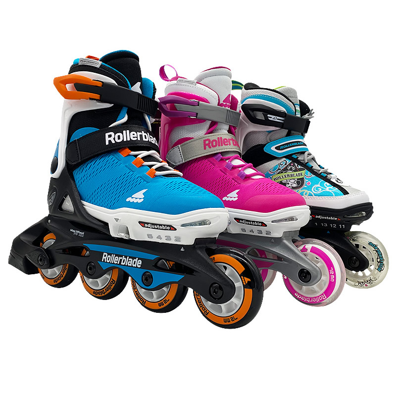 rollerblade Flash Import Flash Child Wheel Skating Shoes RB Shiny Light Skate Kit Beginner Dry Ice