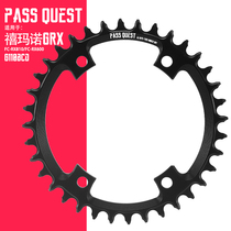 PASS QUEST SHIMANO Jubilee Manor GRX with positive and negative teeth single disc tooth disc 110BCD disc oval