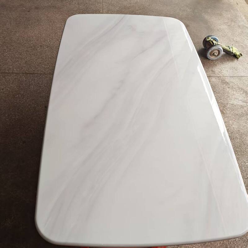 Microcrystalline Stone Dining Table Top Marble Square Tabletop Marble Countertop Round Rectangular Marble Square Slab