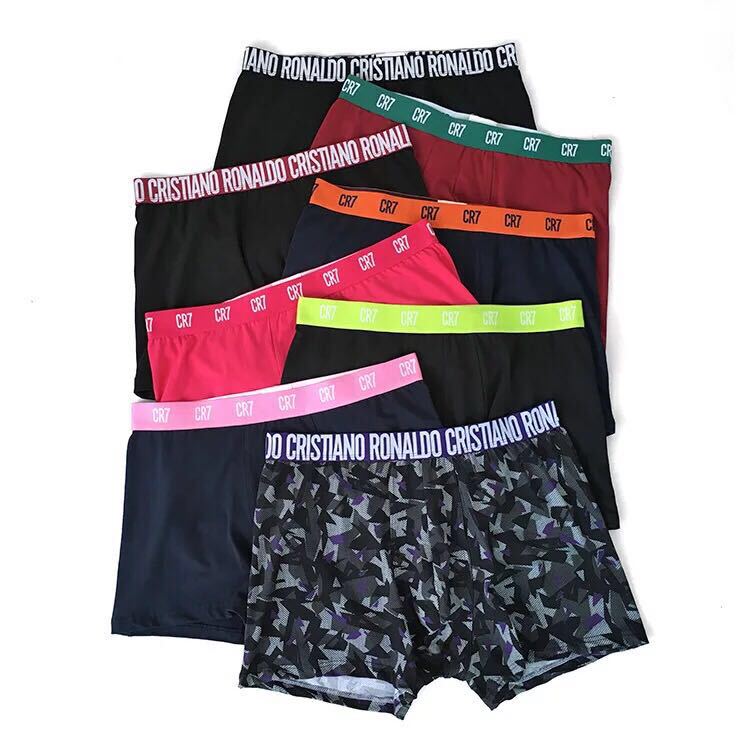 Factory Export to Europe, Last Order, Cristiano Ronaldo Cr7 Men's Underwear, Sports Breathable Boxer Shorts, Comfortable and Breathable
