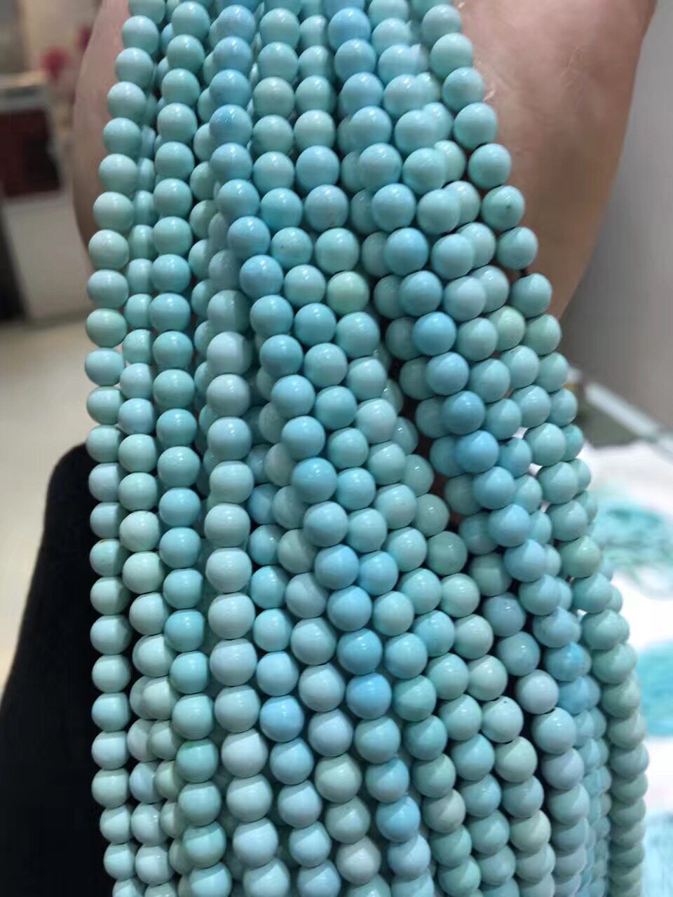 Pure natural mineral green pine stone single round pearl loose bead Old type beads pair beads accessories for men and women with matching beads lock bone beads-Taobao