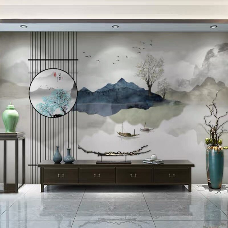 Bamboo Wood Fiber Integrated Wall Panel TV Background Wall Living Room New Vintage Wall Panel New Vintage Buttoned Board Background Wall