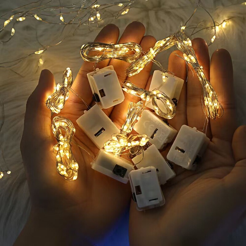 Led Small String Lights Cake Bouquet Gift Box Flowers Florist Shop Baby's Breath Holiday Celebration Decorative Lights Handmade DIY Light Strip
