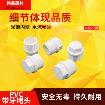 PVC external tooth Plug Plug plug head rib block tooth plug plug tooth Plug Plug plug pipe water supply pipe 20 25 32 4 minutes 6 minutes 1 inch
