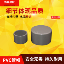 PVC water supply pipe plug 20 25 32 40 50 63 75 90 110 square pipe plug cap bulkhead cap