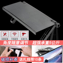 TV shelf Punch-Free Screen Display Top Box Set-top Box Holder Sub-Road By Instrumental containing frame