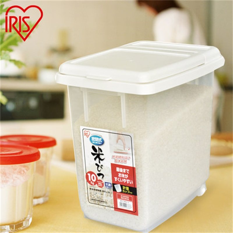 Alice IRIS sealed rice barrel rice storage box 10kg insect-proof rice cylinder surface plastic