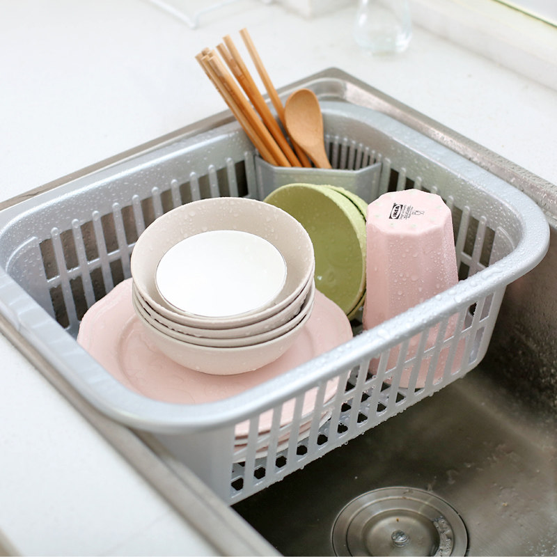 Alice kitchen supplies plastic belt cover drain basket baby bottle drying dust-proof silver ion antibacterial environmental protection