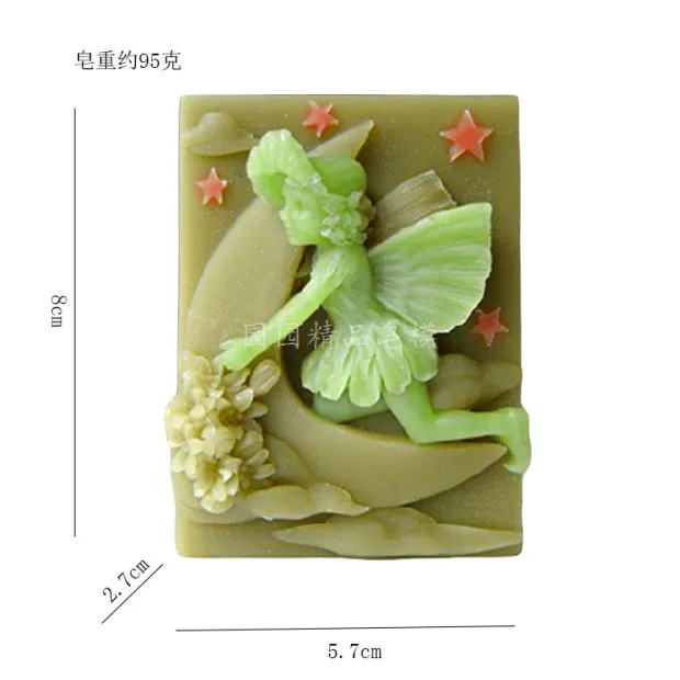 Khuôn silicon tự làm / xà phòng thủ công / Khuôn xà phòng / nhựa thủ công / khuôn mềm Flower Fairy 147 - Tự làm khuôn nướng