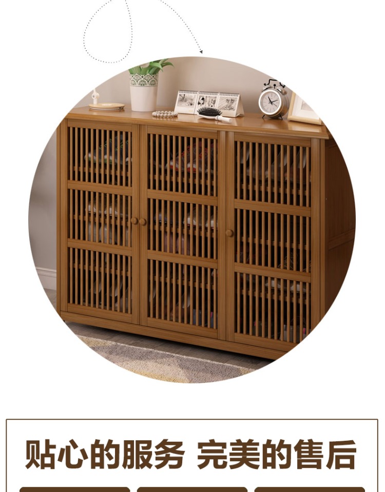 Cửa giày Đơn giản lắp ráp Tủ giày kinh tế Đơn giản hiện đại Hội trường Tủ giày Tủ gỗ rắn Giá giày bụi - Kệ kệ tủ gỗ