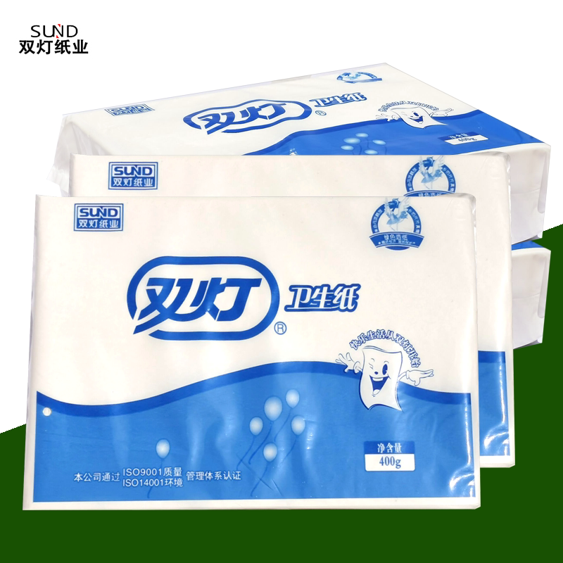 Double-Layer Strong 400g Thickened Flat Toilet Paper, Hand Wipes, Traditional Square Paper, official store Packs with Free Shipping