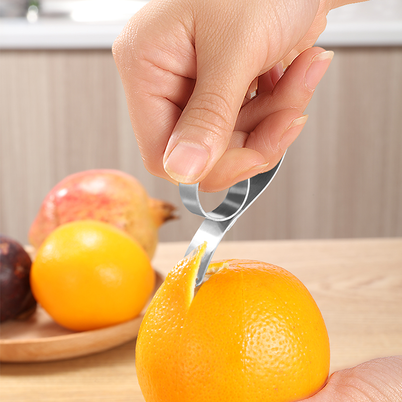 Stainless Steel Exfoliator Ring Chipping Orange Knife Open Fruit Orange Instrumental Pomace Orange Peel Orange Peeler Dial Orange Diviner