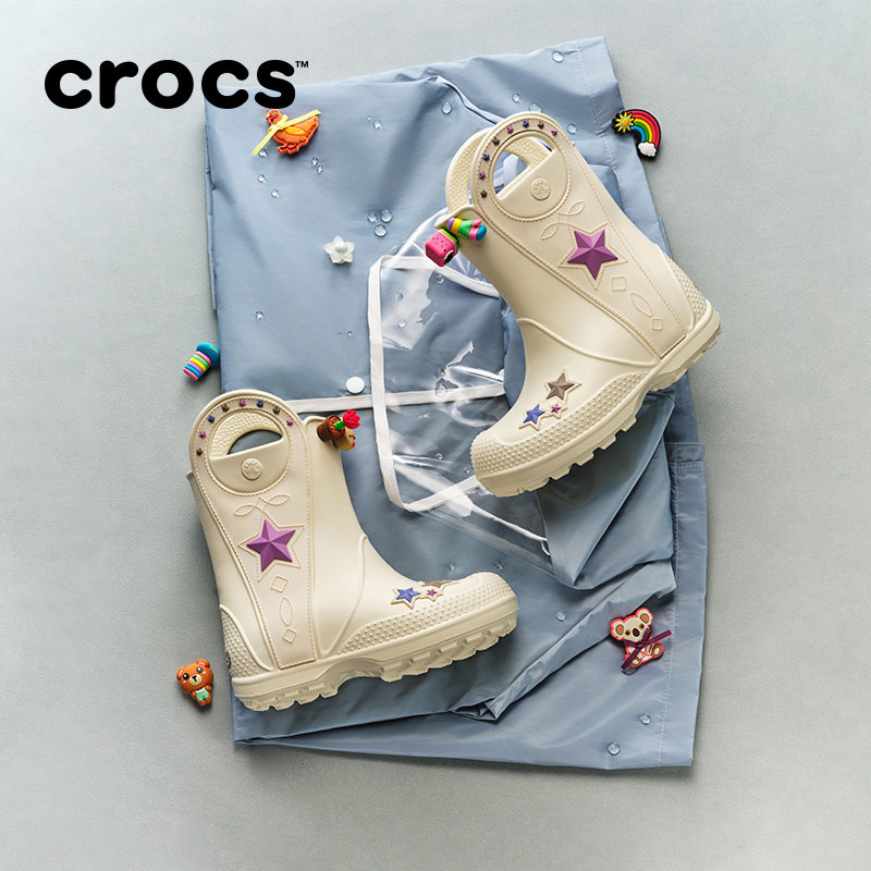 Crocs Western Metal Hande Kidsren's Rain Boots Waterproof Boys and Girls Rain Boots Water Shoes | 212546