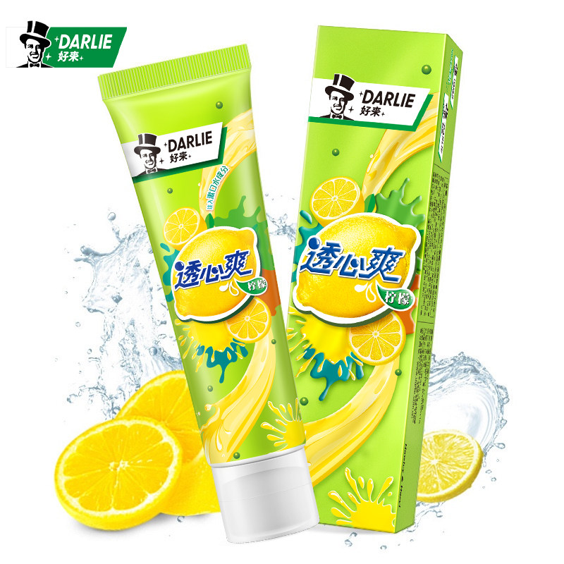 Haolai original black refreshing lemon flavor toothpaste 120g with mouthwash ingredients fresh breath adult fluoride