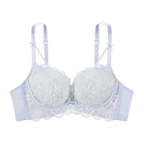 2024 New Arrival Urban Beauty Small Breast Gathered Lace Comfortable Breathable Lift-up Seamless Cup Girl Wireless Bra