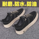 Autumn wear-resistant work shoes for men, black trendy sneakers
