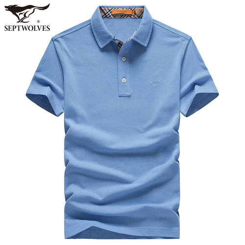 Septwolves, летняя мужская цветная футболка с коротким рукавом, футболка polo