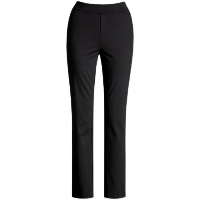 Yasicheng nine-point straight pants women's spring and autumn French baguette trousers elastic waist women's trousers spring cigarette pipe suit trousers spring