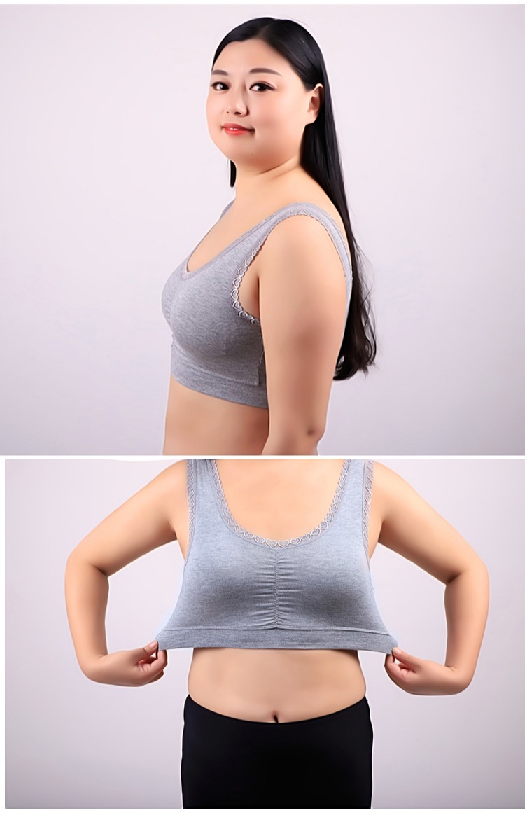 Áo ngực cỡ lớn vừa vặn mà không có vòng thép mẹ đồ lót kiểu áo ngực lỏng phần mỏng áo ngực thoáng khí quần lót nữ