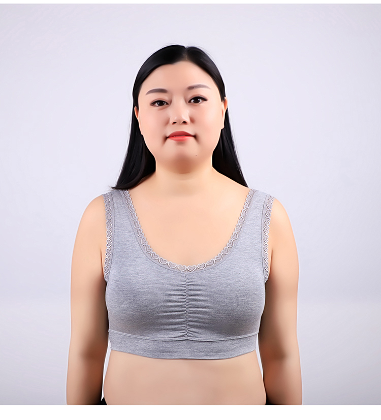 Áo ngực cỡ lớn vừa vặn mà không có vòng thép mẹ đồ lót kiểu áo ngực lỏng phần mỏng áo ngực thoáng khí quần lót nữ