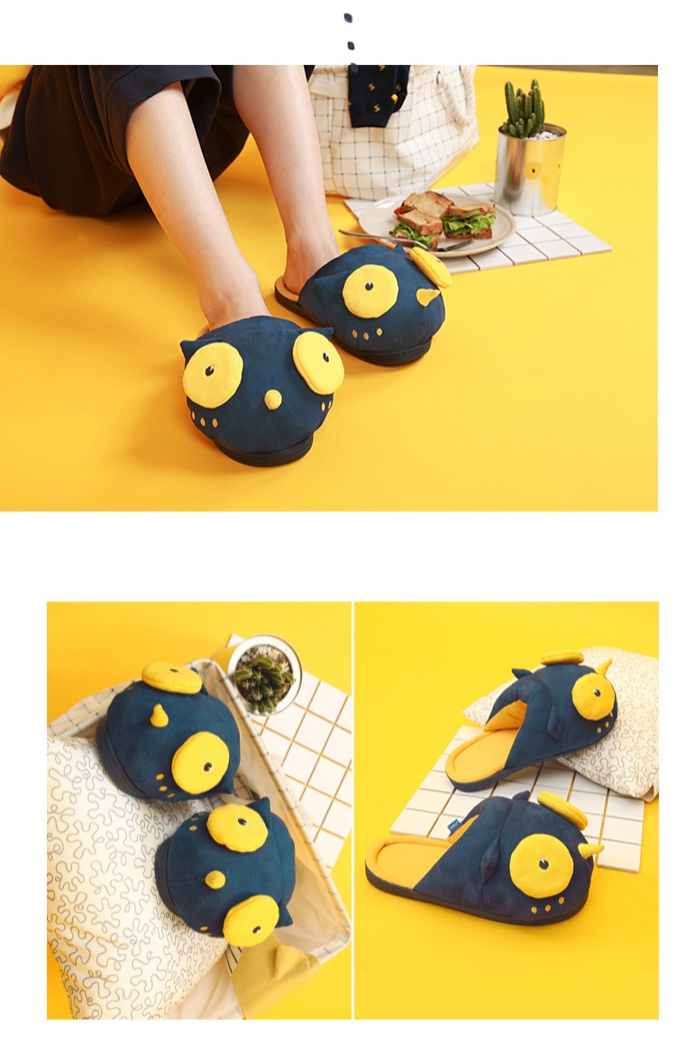 Nhà máy đám mây dép mùa thu và mùa đông dép nữ nhà trong nhà dày cotton kéo dễ thương ấm giày chống trượt nhà dép đi trong nhà tắm