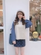 Áo vest cotton màu nữ hoang dã buông lỏng đan áo len mỏng tay không cổ tròn cổ áo vest nữ