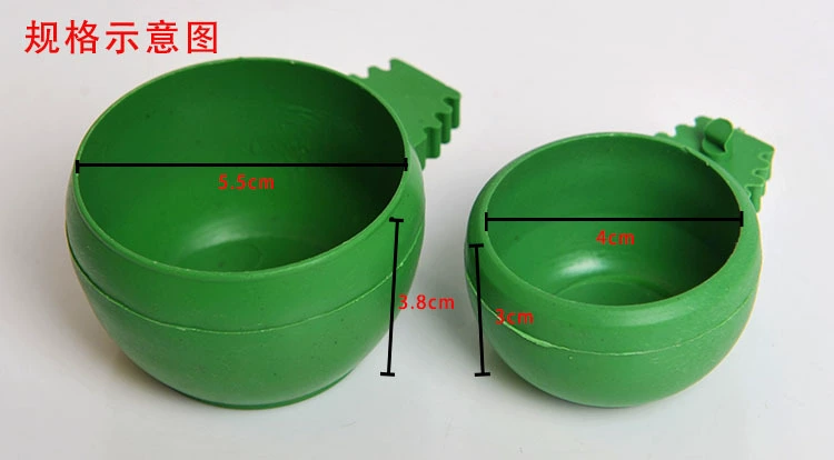 Hộp thức ăn cho chim tròn BD Thức ăn tròn bát nước chén chim bồ câu - Chim & Chăm sóc chim Supplies