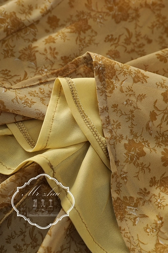 Шифоновый ретро элегантный длинный корсет, лонгслив, шифоновый с принтом, средней длины