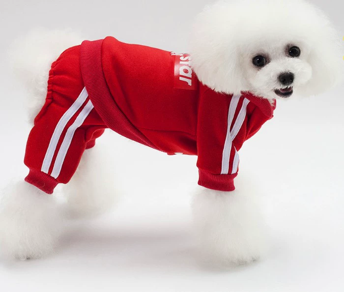 Pet quần áo bốn chân chó quần áo chó mùa xuân và mùa hè mới chó quần áo thú cưng quần áo thú cưng quần yếm đen và trắng - Quần áo & phụ kiện thú cưng quần áo chó mèo