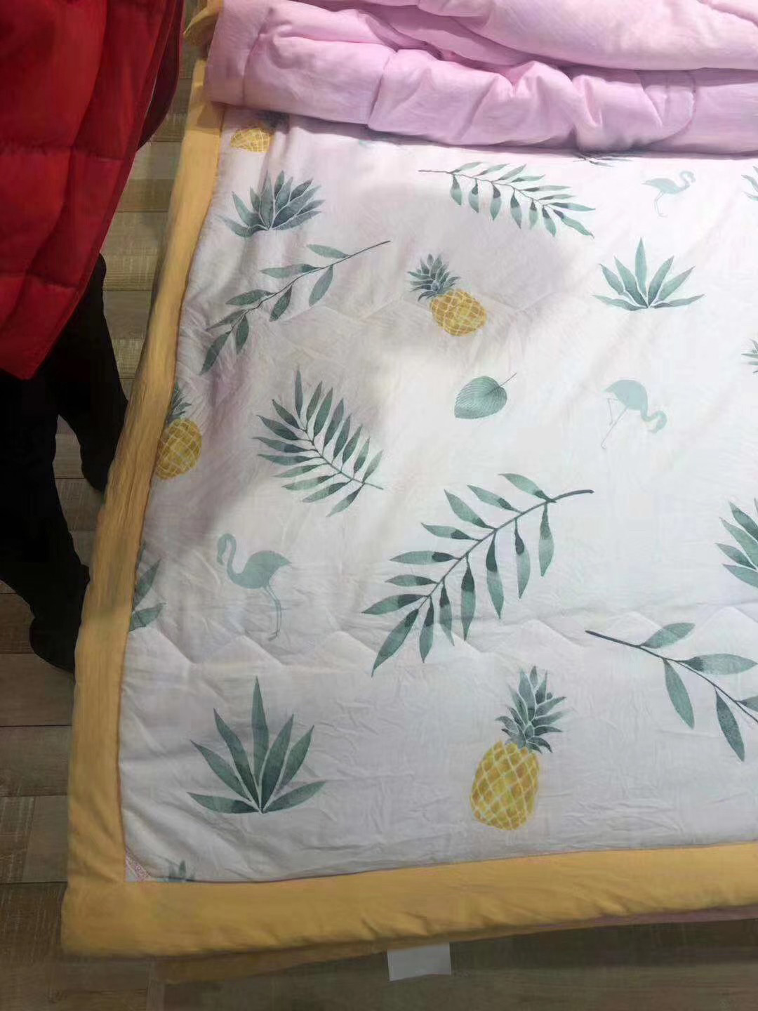 Washed cotton plums cotton fresh cartoon lovely summer cool by single 1 5 * 2 m air conditioning by machine washable