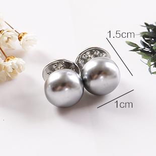 Hàn quốc hoang dã nút ngọc trai khóa chống ánh sáng cổ áo buttonigan khăn choàng pin kim nữ DIY khăn cổ áo pin brooch pin