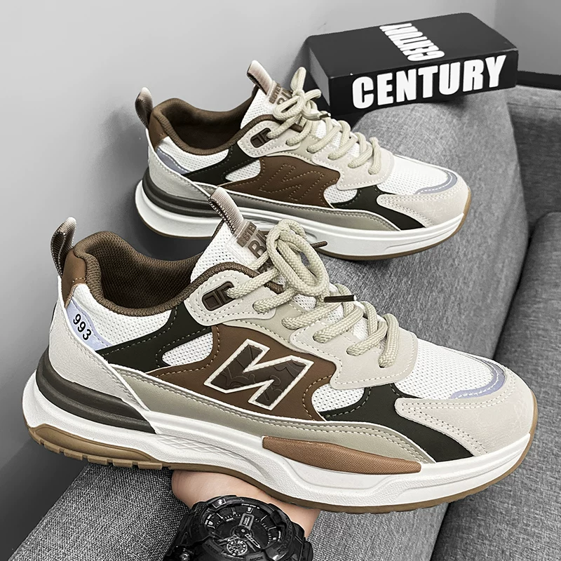 Кроссовки для мужчин Forrest Gump, лето 2026, новая сетчатая дышащая обувь, облегченная, легкие кроссовки для бега, трендовые dad Shoes