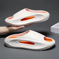 Слайдеры, летние спортивные нескользящие тапочки, износостойкие пляжные сандалии, популярно в интернете, мягкая подошва