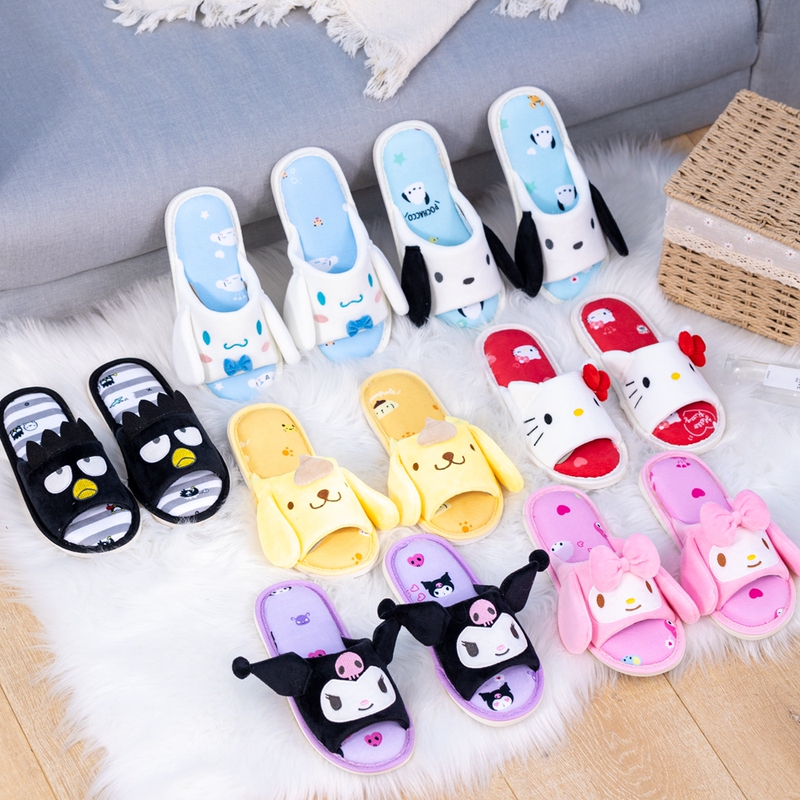 Cartoon Household Slippers, Spring and Summer Open-Toe Home Shoes, Indoor Non-Slip Fish Mouth Shoes, Casual Outdoor Wear, Girls' Home Shoes