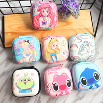 Korean cute cartoon creative coin wallet hipster small coin bag simple personality key headset storage box