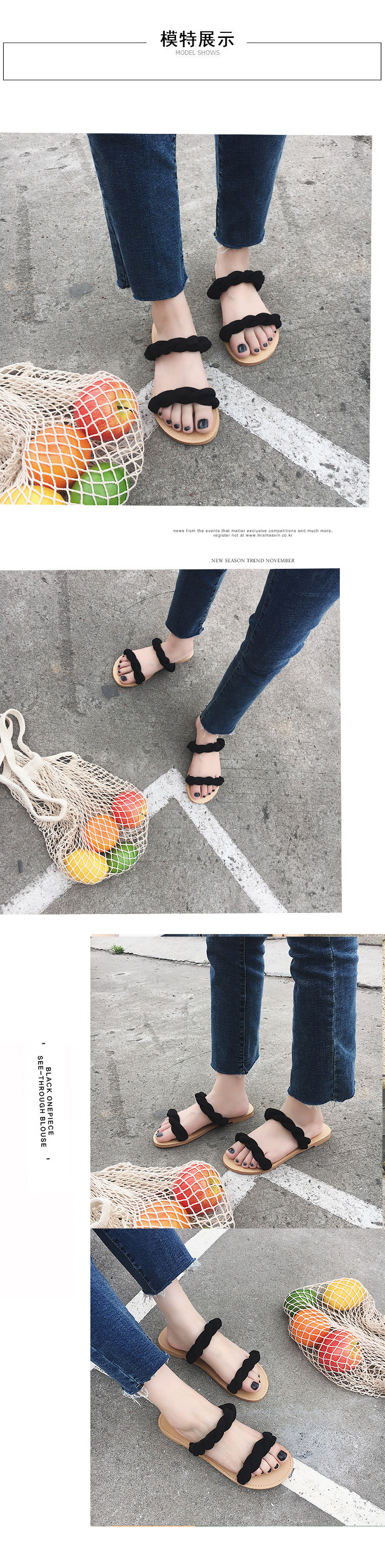 Sandales femme      en tissu - Ref 2666218 Image 10