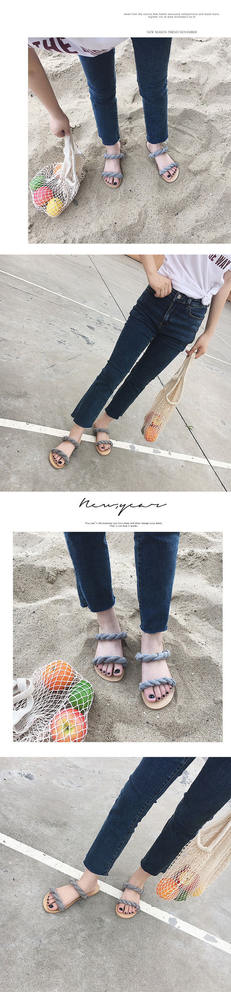 Sandales femme      en tissu - Ref 2666218 Image 13