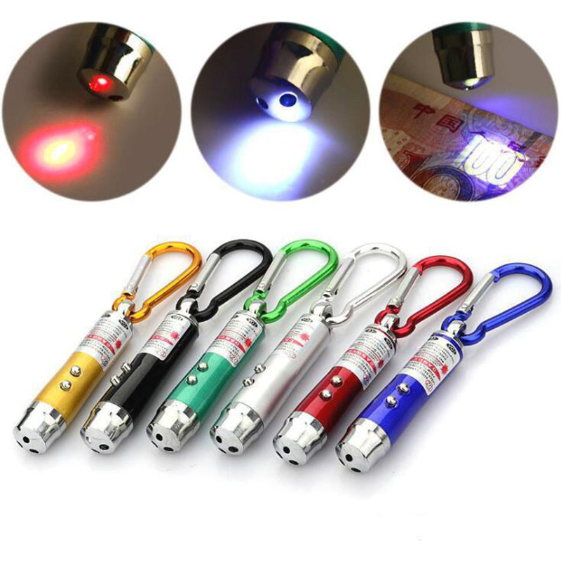 1 infrared teaching whip pen LED light small flashlight teasing dog teasing cat cat laser lamp UV currency note lamp