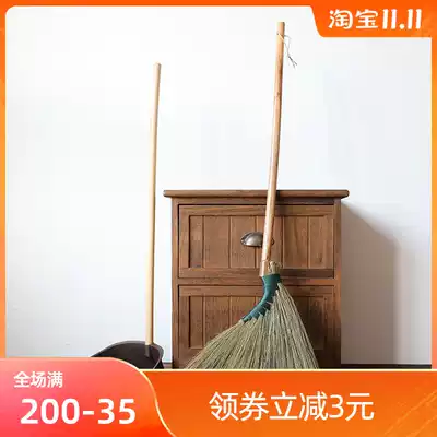 Miscanthus broom indoor and outdoor tile wood floor Soft Hair Broom length