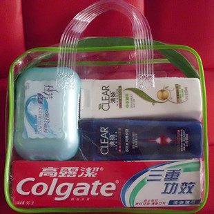 Gift benefits travel travel Men and women wash set pvc new wash supplies 2 toothbrushes