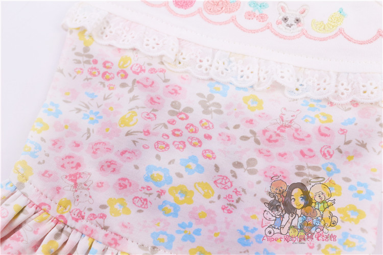 Chỉ thị trấn thú cưng 2019 mùa xuân và mùa hè quần áo thú cưng cotton thêu hoa treo váy chó quần áo thú cưng - Quần áo & phụ kiện thú cưng quần áo cho mèo con