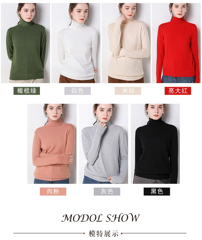 Áo len 2019 mùa thu và mùa đông mới Áo len cashmere nữ cao cổ ngắn phần len lỏng lẻo với đế dày dệt kim - Áo len cổ chữ V