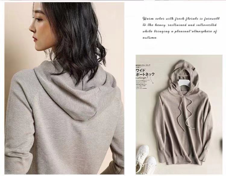 Giải phóng mặt bằng chống mùa [giết thứ hai 58 nhân dân tệ] Hàng hóa áo len thủy triều châu Âu áo len trùm đầu nữ len áo len rộng lớn áo kiểu nữ đẹp 2021