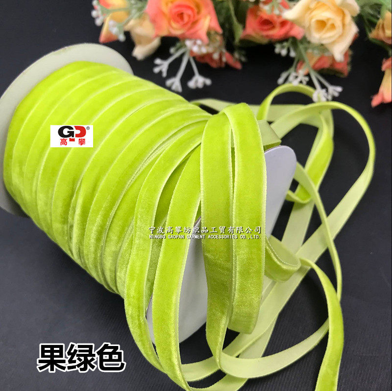 现货1cm丝绒带天鹅绒植绒布缎带丝带绒面绸鞋帽子服装蝴蝶结辅料-阿里巴巴