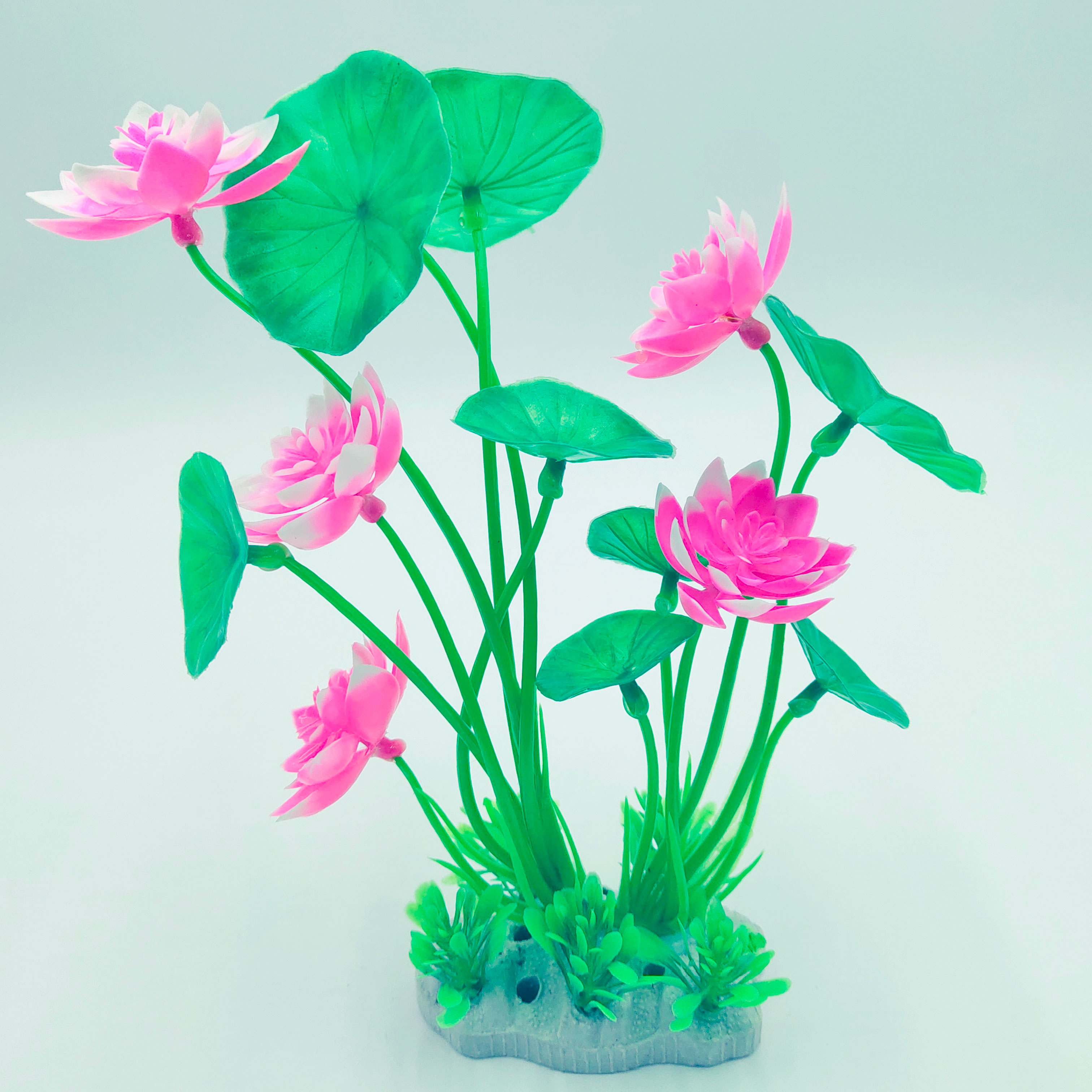 Fish tank landscaping simulation aquatic weed aquarium decoration simulation lotus plastic aquatic weed set fake aquatic weed foreground aquatic weed