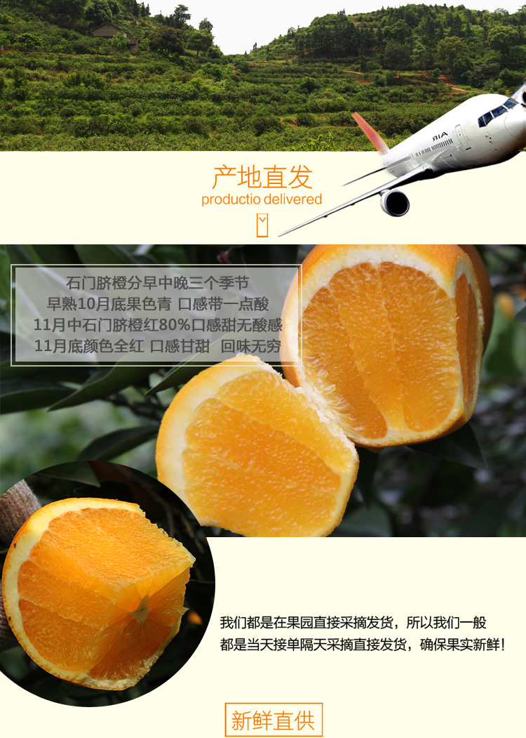 【下单送1斤】新鲜天然水果脐橙子PK赣南秭归