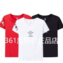 361 womens round neck short T-shirt counter 2019 summer new breathable short-sleeved T-shirt 4033A