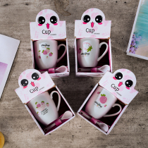 Ceramic Cup custom lettering logo printing logo opening event gift practical gift water cup advertising Cup gift box packaging