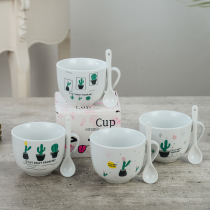 Cartoon ceramic mug cup wholesale water cup coffee cup custom logo opening Place push small gift giveaway promotion
