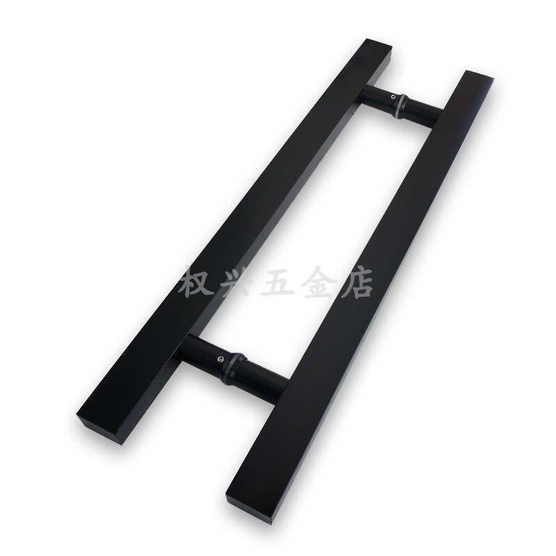 25x38 square tube big handle matte black paint door handle glass door handle wooden door matt black square strip handle